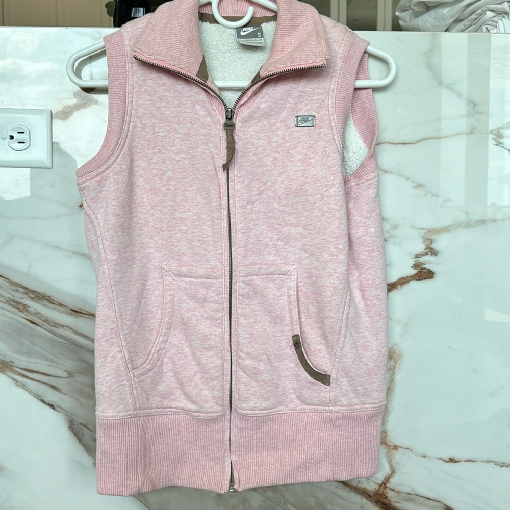 Pink Nike Vest with soft inside for warmth